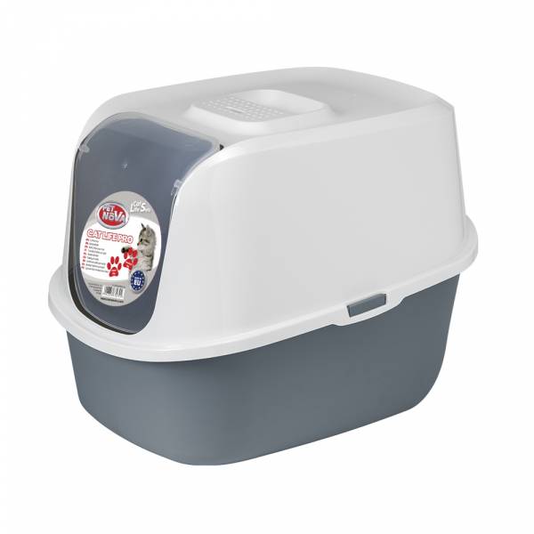 Pet Nova Katzentoilette 52 cm Grau